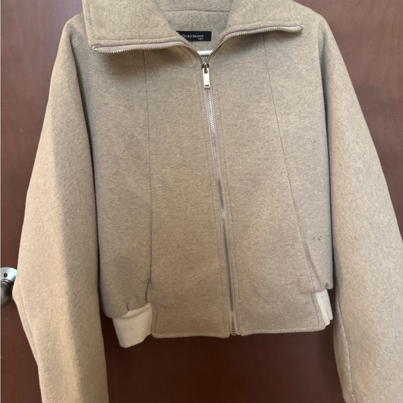 Beige Zip-Up Jacket - Picture 2 of 4